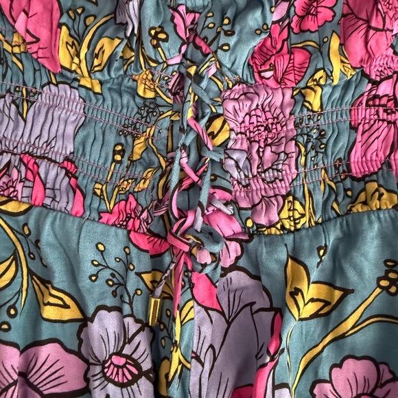 Free People Rolling Hills Jumpsuit Bluebell Combo OB1617140 NWT Size M - Picture 9 of 13